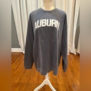 Auburn blue and white Auburn football comfort colors sweatshirt women’s size XL